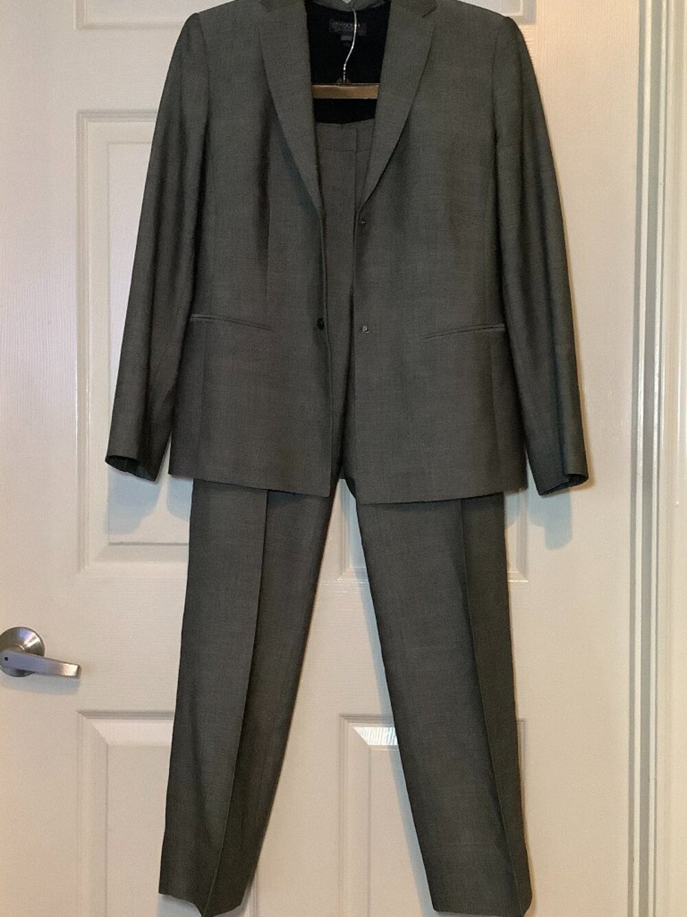 Classiques Entier grey wool-blend 2-piece pantsuit